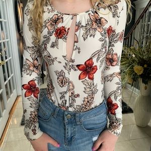 Flowered Bodysuit!
